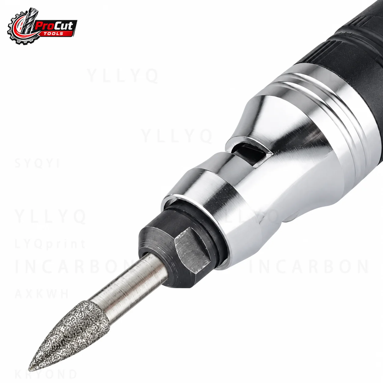 Mechvon 3mm Shank Diamond Burr Set Jade Polishing Grinding Needle Bits Electric Grinder Alloy Polishing Head Rotary Tool Kit