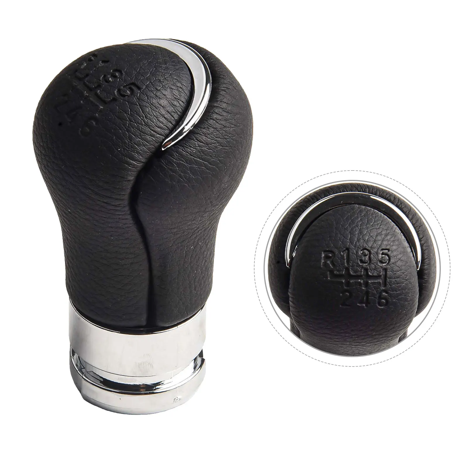 High-quality Gear Shift Knob Auto Parts 1 Pc 33504-0K230 ABS+leather Accessory Black For Toyota For Hilux REVO