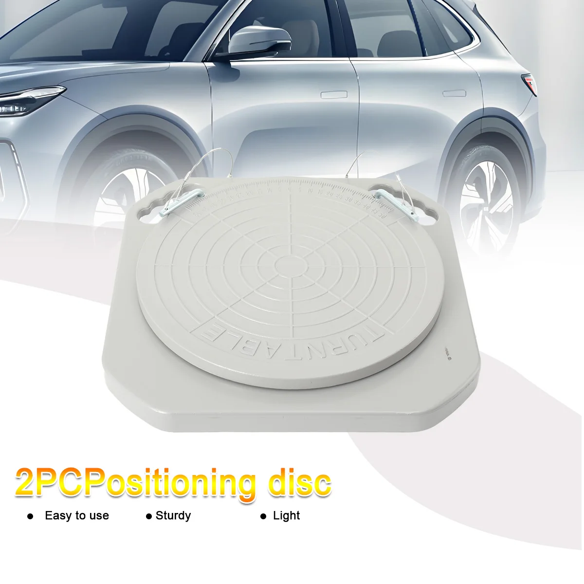 Wheel Aligner System Turnplates Turntables Radius Plates with Scale for Alignment Sci