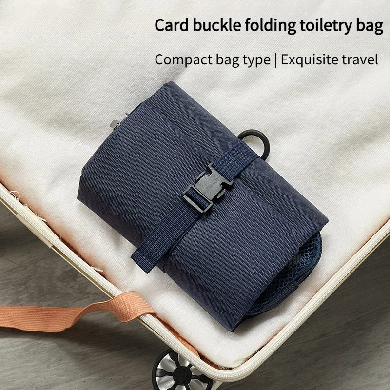 

Складная косметичка с пряжкой в японском стиле без печати для мужских деловых поездок, сумка для хранения подарков и косметичек