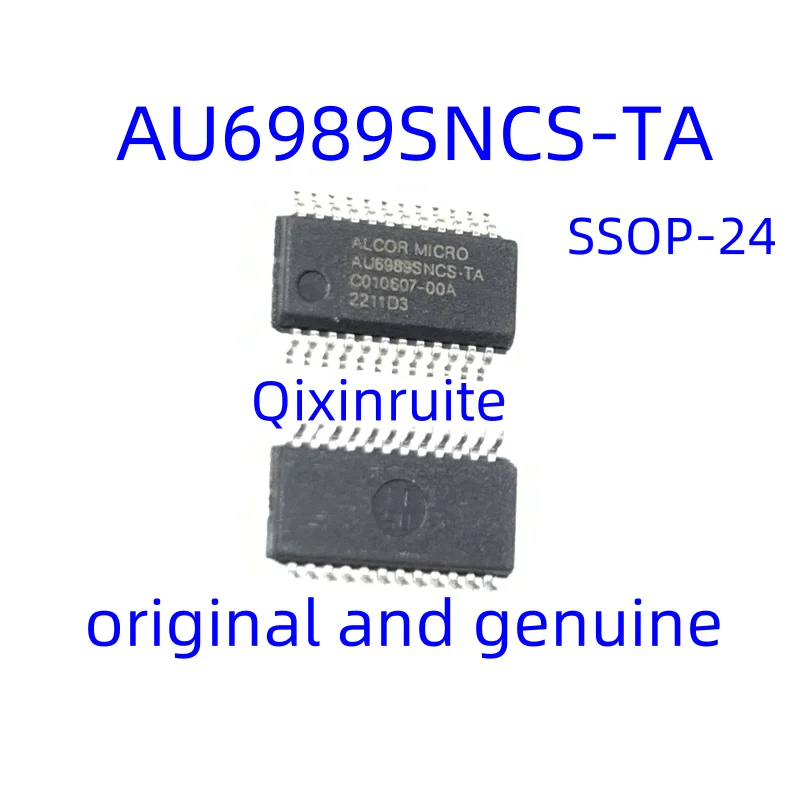 Qixinruite Brand new original AU6989SNCS-TA SSOP-24 USB hub controller IC chip for U-disk main control