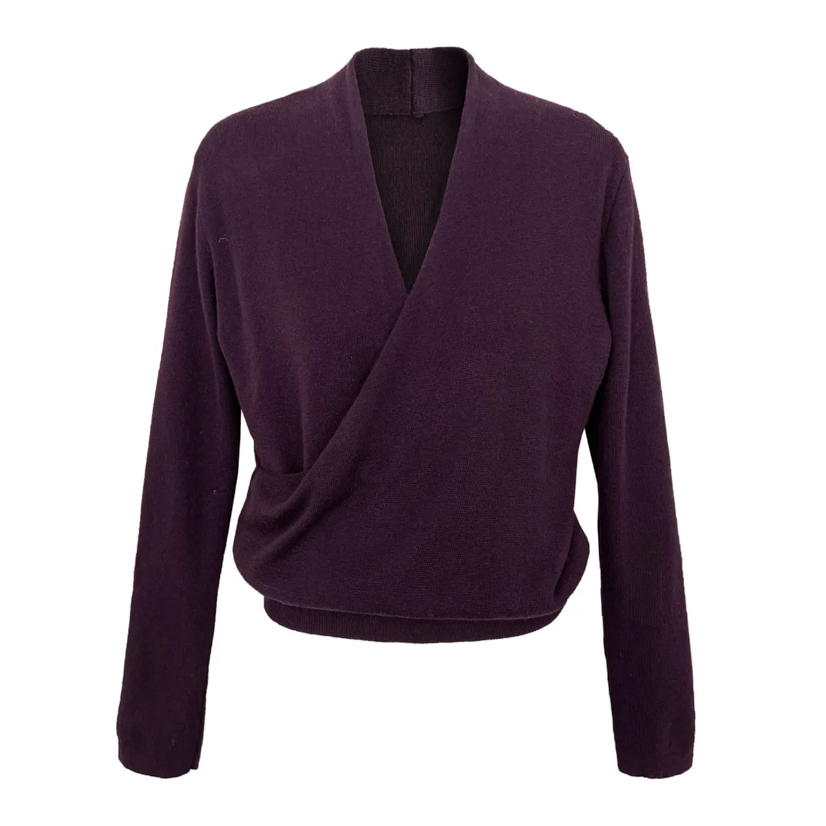 BJTZ 2025 Autumn Winter Women’s Cross V-Neck Soft Wool Knit Sweater Long Sleeve Thermal Top Cozy Casual Loungewear Tops