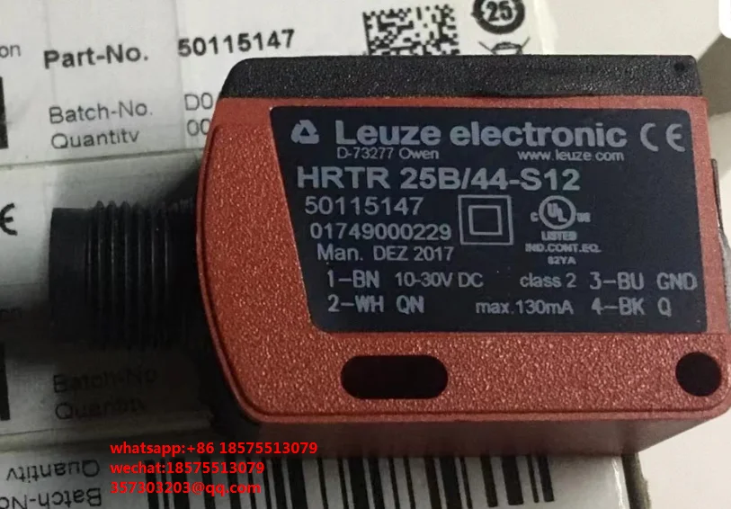 

Для LEUZE HRTR25B/44-S12 HT46CI/4P-M12 диффузный датчик с подавлением фона HRTR 25B/44-S12 50115147 1 шт.