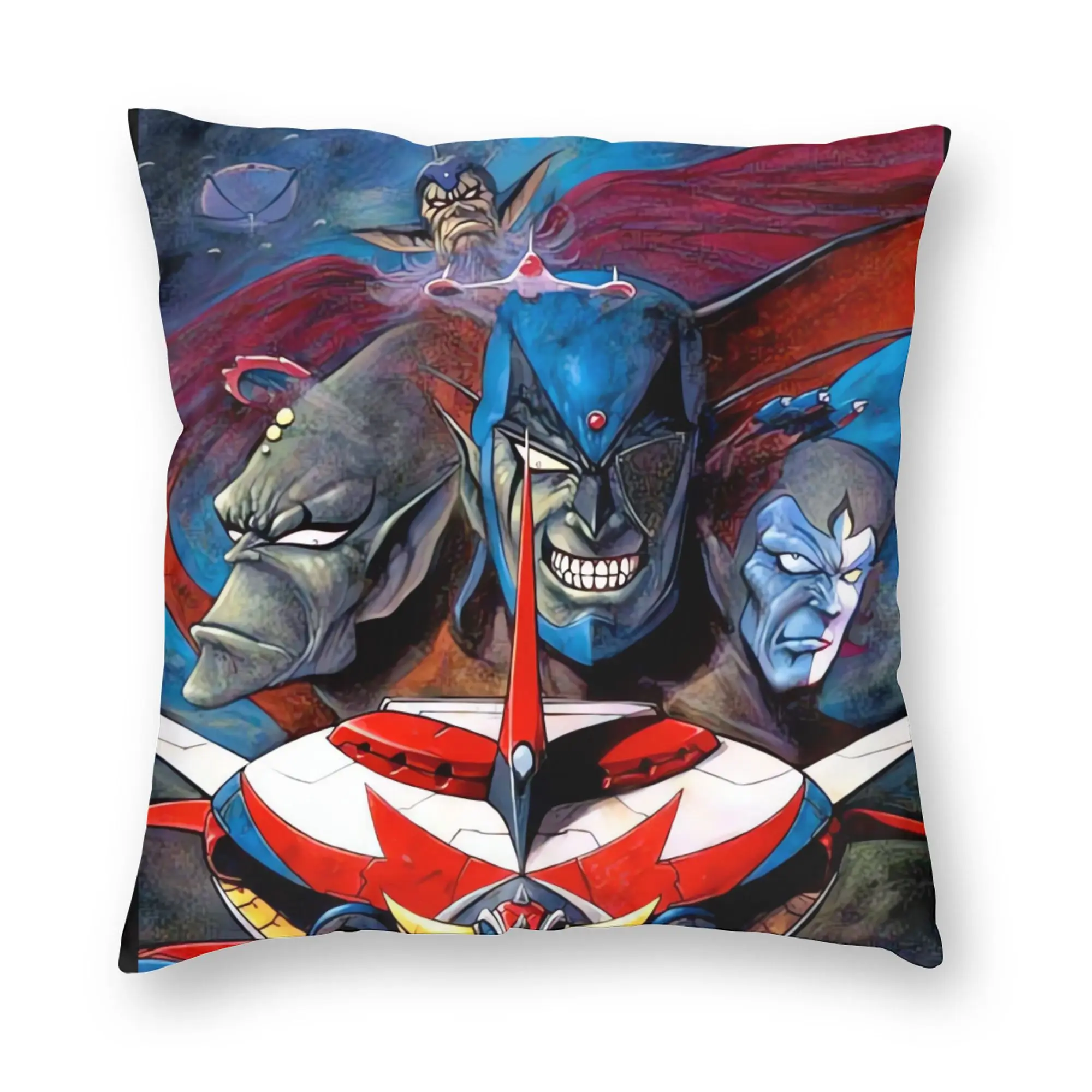 Ufo Robo Grendizer Goldorak Pillow Cover  Novelty Pillow Case For Living Room Chair Print Cushion Cover Gift