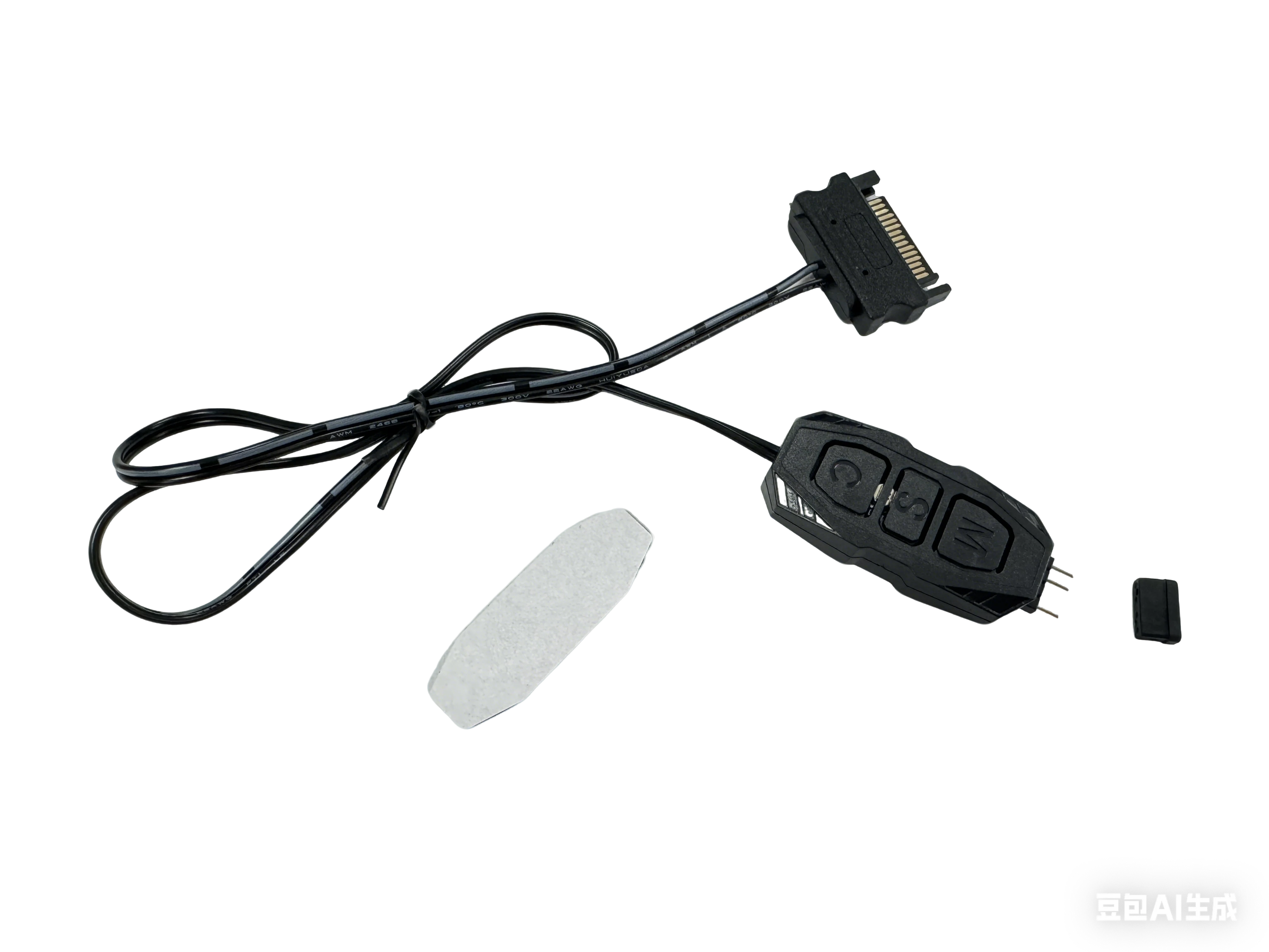 5V 3-Pin ARGB Case Lighting Controller, 3-Button Controller, Suitable for LED Strips, Cooling Fans, Etc.