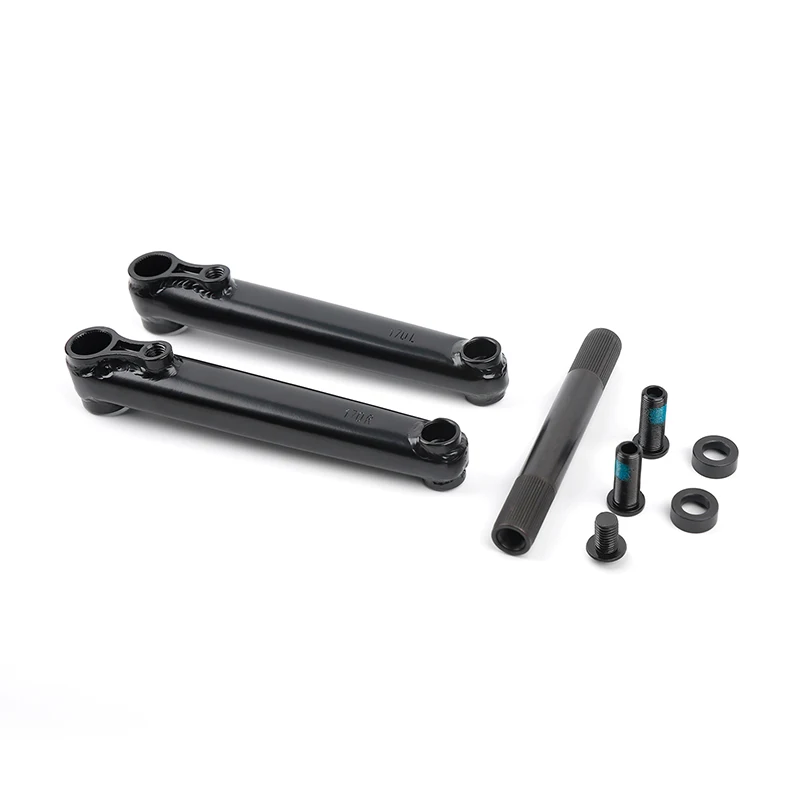 BMX Crankarm 48T x 170mm CRMO Crank 9/16 Mid BB/ Euro BB/ Spanish BB/ American BB Black Chrome BMX Parts