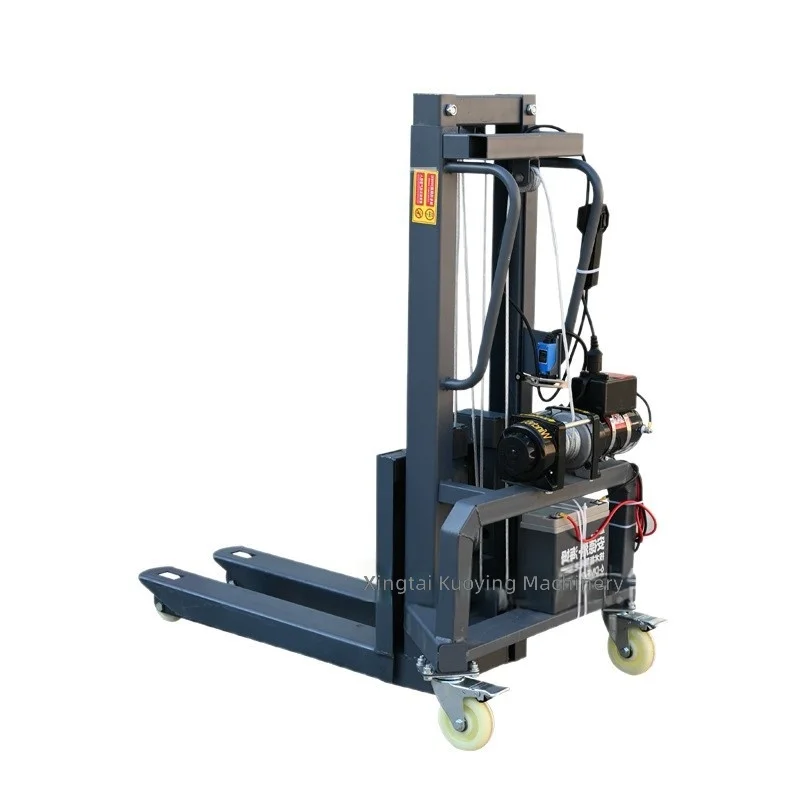 Electric Pallet Truck, 300kg Capacity, Portable Lifting and Moving Vehicle, Mini Forklift for Warehouse Use