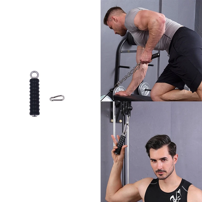 Push Down Single Gym Handle Triceps Strength Pull Up Hand Grips For Cable Machine Attachment Arm Fitness Equipment