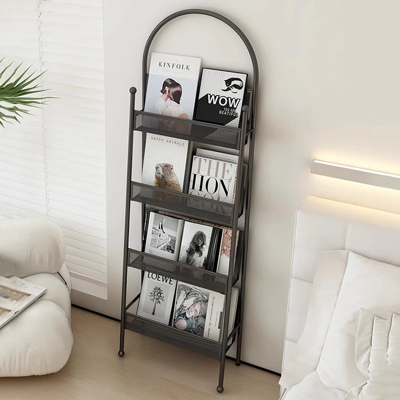 Ladder Sideboards Bookcase Display Bookends Bedroom Storage Bookshelf Organizer Black Estanteria Habitacion Modular Furniture