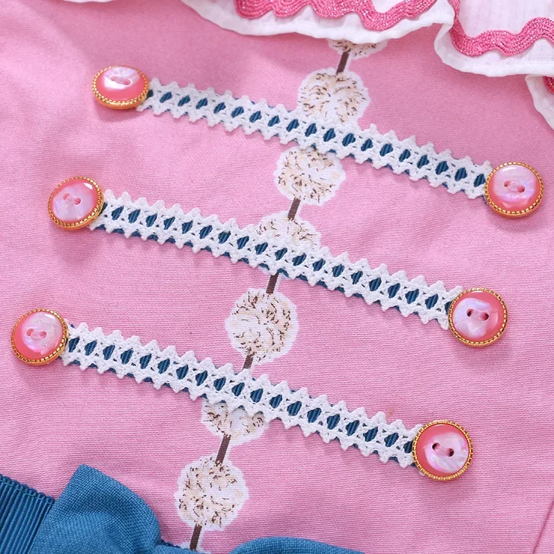 Spot Girls Dress 2022 New Spring And Summer Japanese Girls Cartoon Circus Palace Style Princess Suspender Skirt Children's Skirt