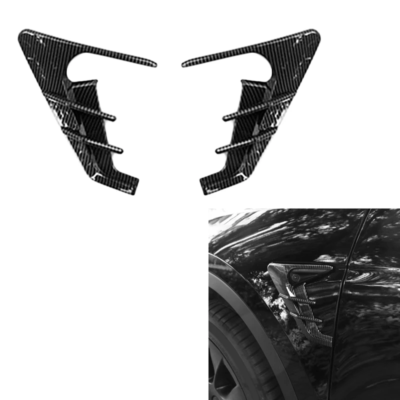 

For Tesla Model Y 2020 2021 Camera Fender Cover Vent Frame Side Exterior Decor Protection Sticker