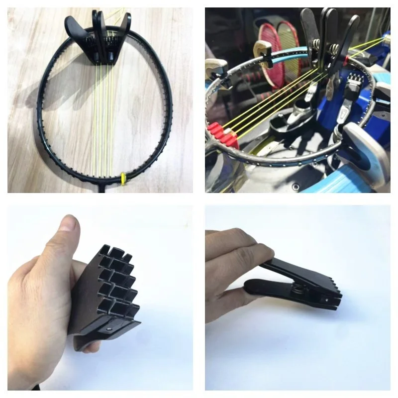 Black  Badminton Racket Stringing Machine High Pounding Badminton Stringer Tool Fly Clamp Stringing Master Equipment