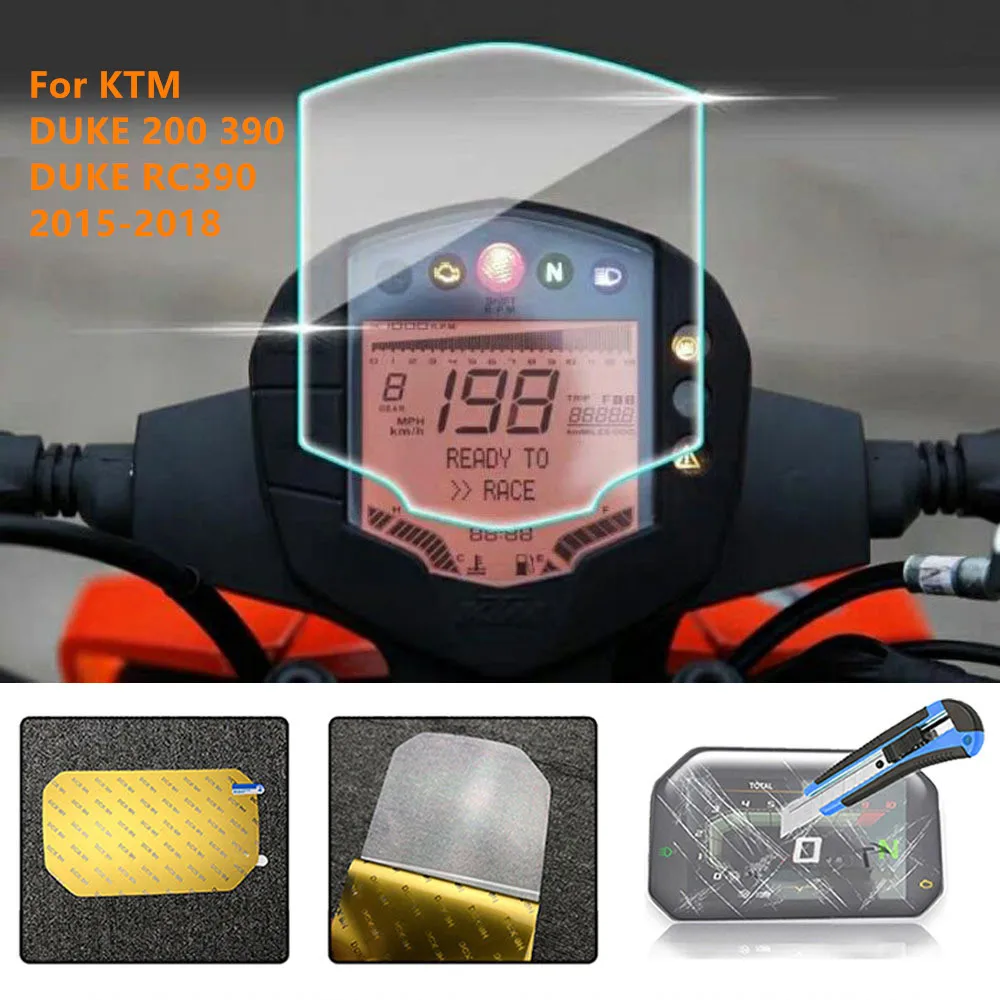 

Motorcycle DUKE 200 390 RC390 2015-2018 Instrument Film Instrument Mirror Anti-scratch Protection Film HD Film For KTM