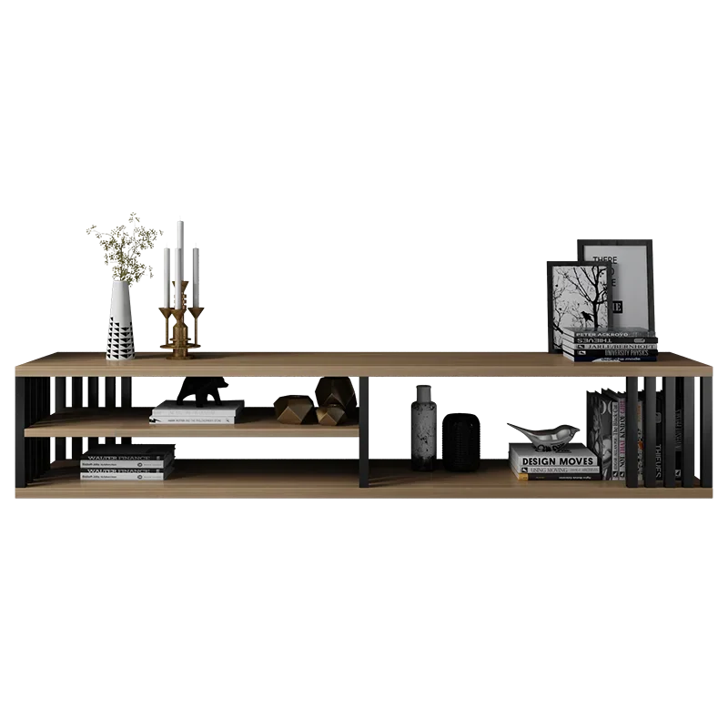TV cabinet style, modern simple light luxury living room, double-decker TV cabinet, floor-to-ceiling audio amplifier, TV table