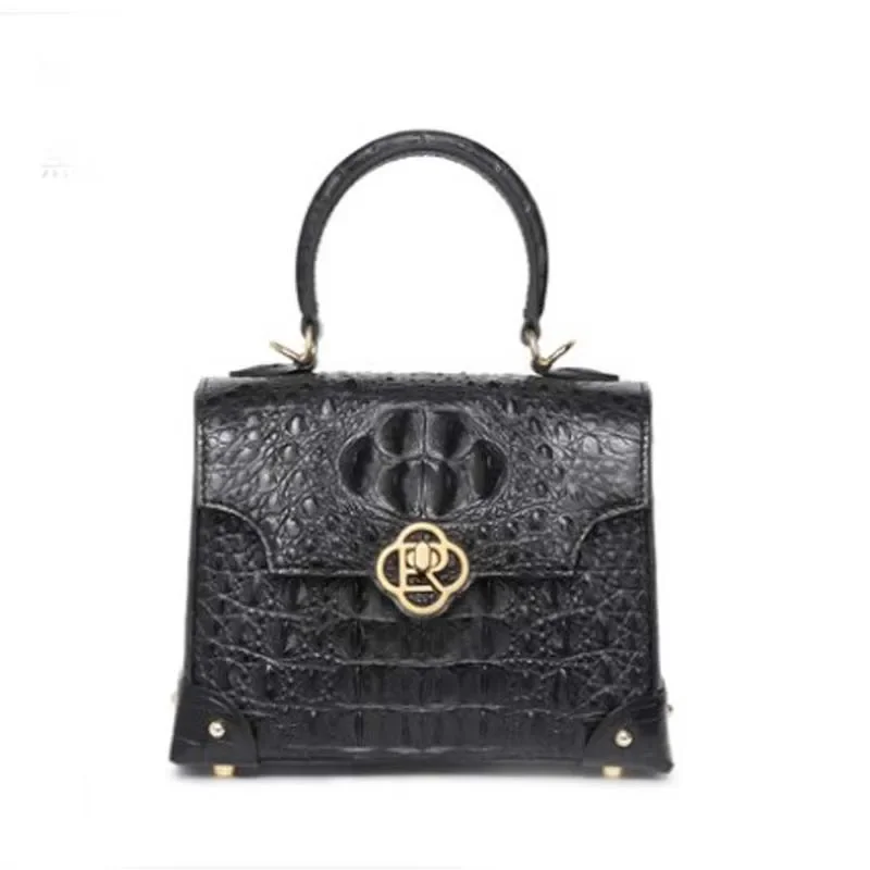 

ouluoer crocodile bag Inclined single shoulder bag crocodile leather women handbag fashion Female bag