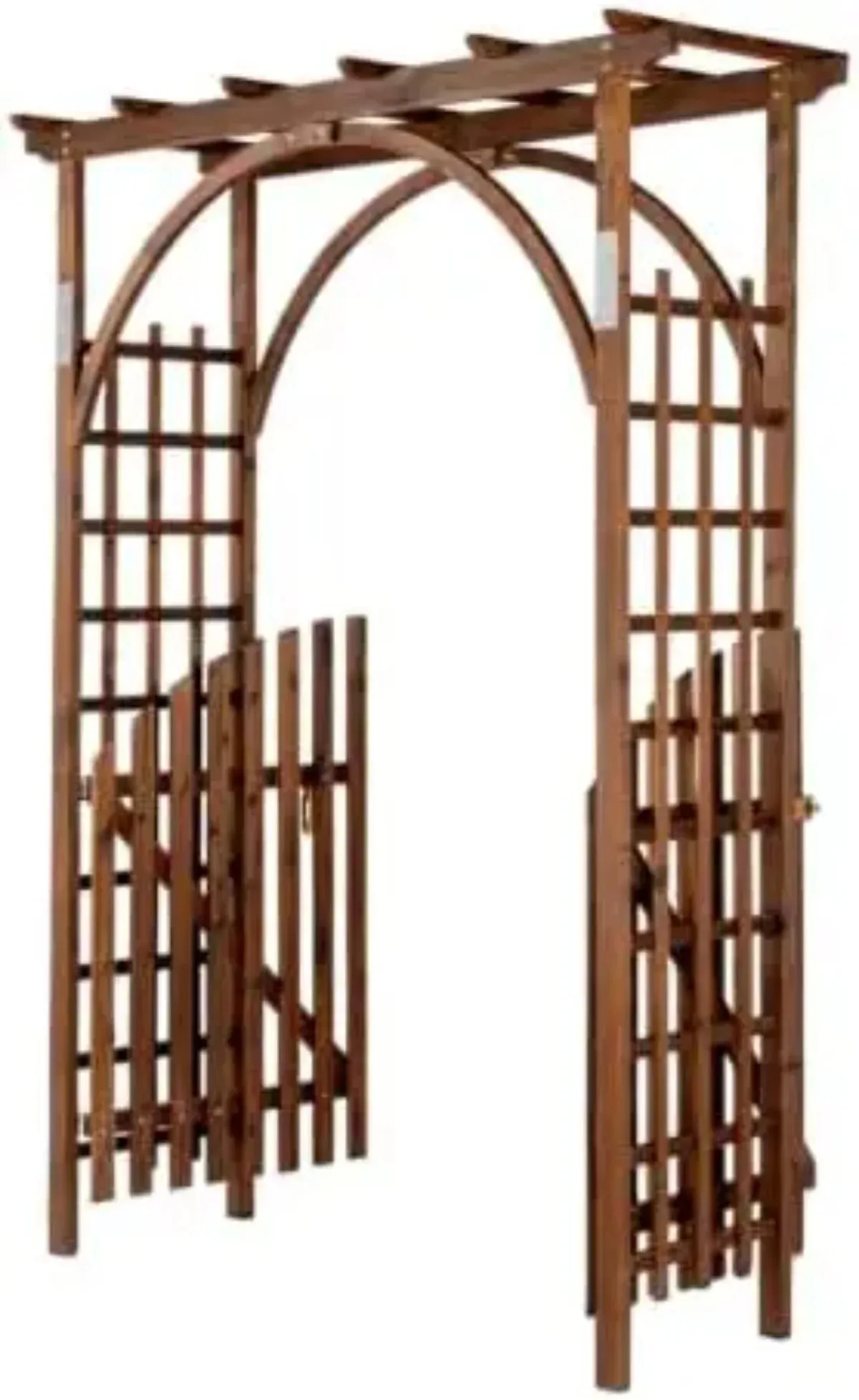 85in Wooden Arbor Garden Arch, Wedding Arch for Ceremony, Wood Trellis for Plant Climbing, Christmas Decor Pergola for