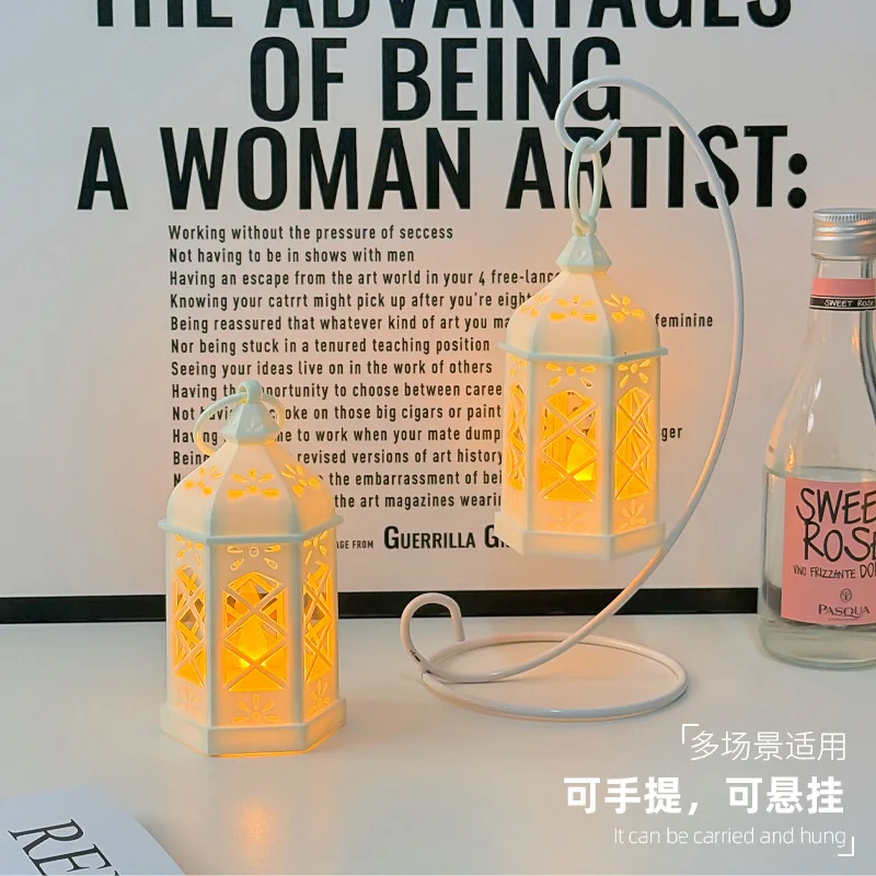 Kreatywna Świecąca Lampka Nocna Retro LED Elektroniczna Świeca Festiwalowa Lampka Atmosferyczna Mała Dekoracja Lampka Halloween