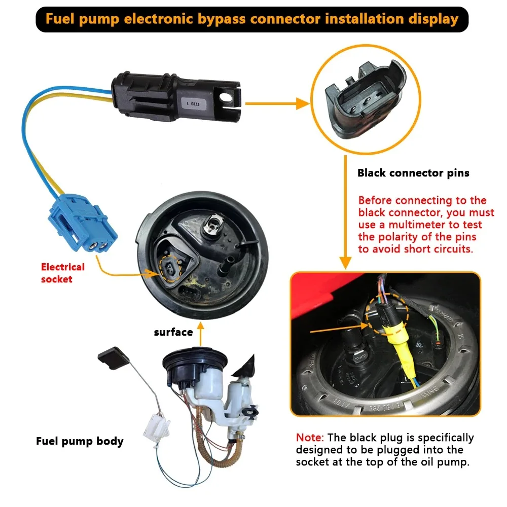 Elektronisches Bypass-Anschlusskit für Motorrad-Kraftstoffpumpen für BMW R1200GS R1250GS ADV R1200RT S1000XR F700GS F800GS K1600GT F800GT – Detail 3