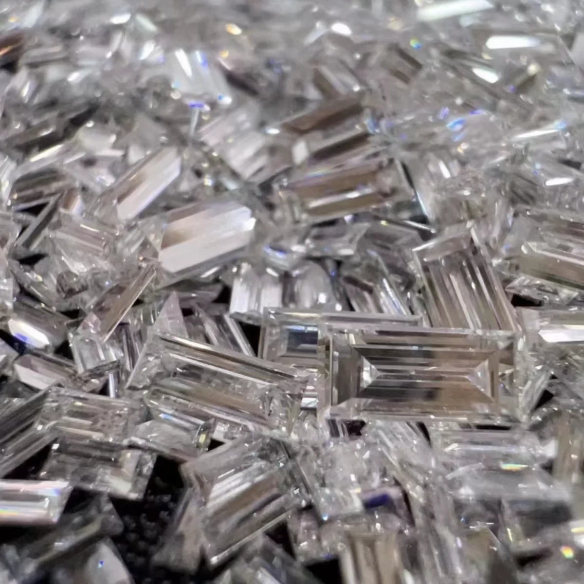 20Pcs Baguette Lab Melee Diamonds Small Size Wholesale Lab Created  Small Diamonds Lab Loose Diamonds for Custom Jewelry