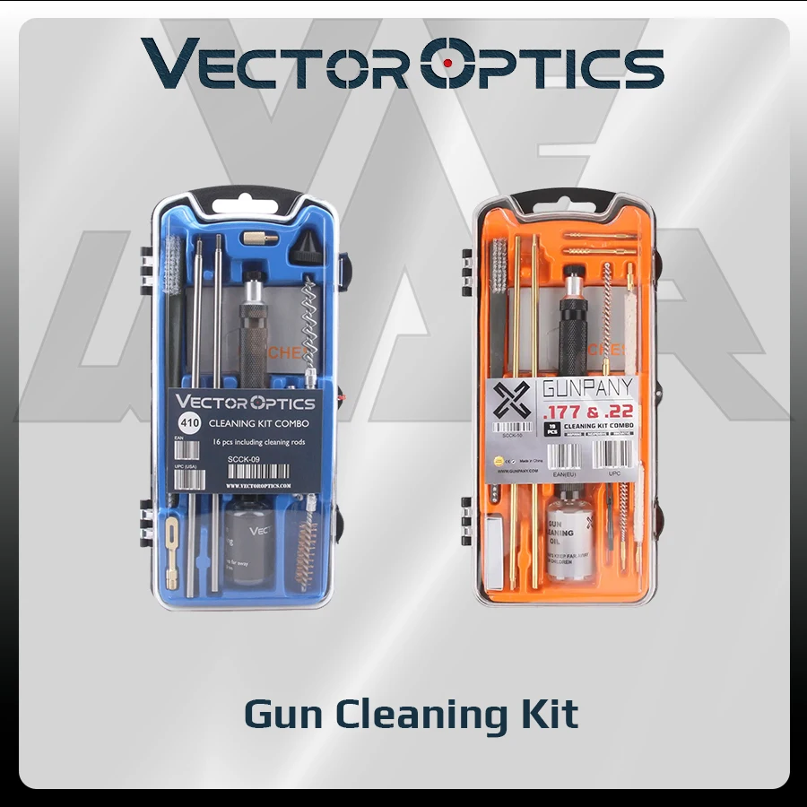 Vector Optics for 12Ga Shotgun 410 Gauge .177 & .22 Airgun Gun Cleaning Kit