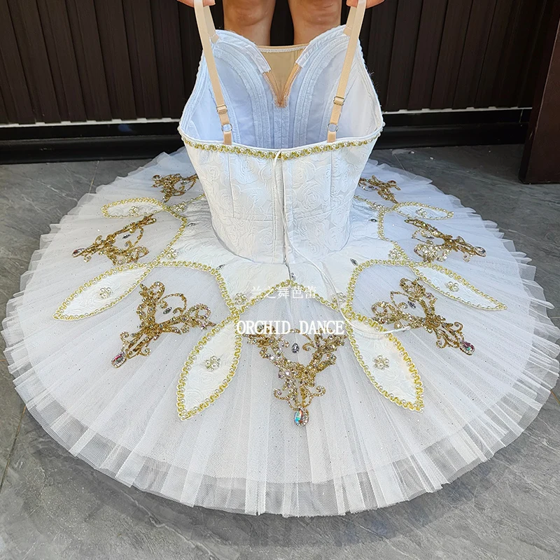 BT2507003 Professional Custom Size Custom Color Kids Girls Women Adult White  Ballet Tutu Costumes
