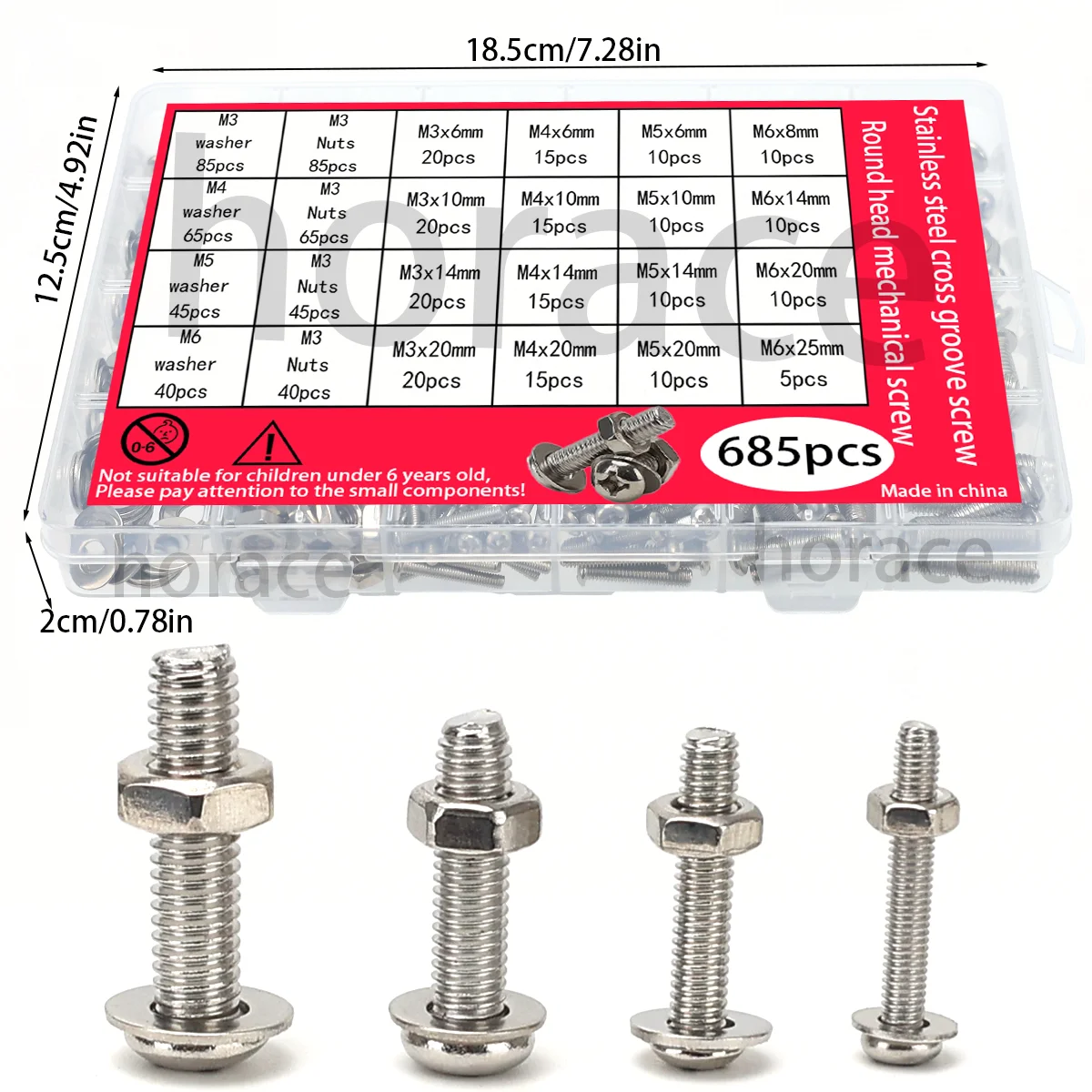 685 Pieces High Quality Stainl - Nuts Mix ulasan dan harga