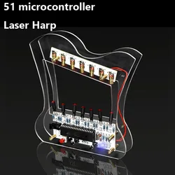 51 Microcontroller Laser Electronica Electronic Building Kit Electronic diy loose parts soldering practical training kit HU-013