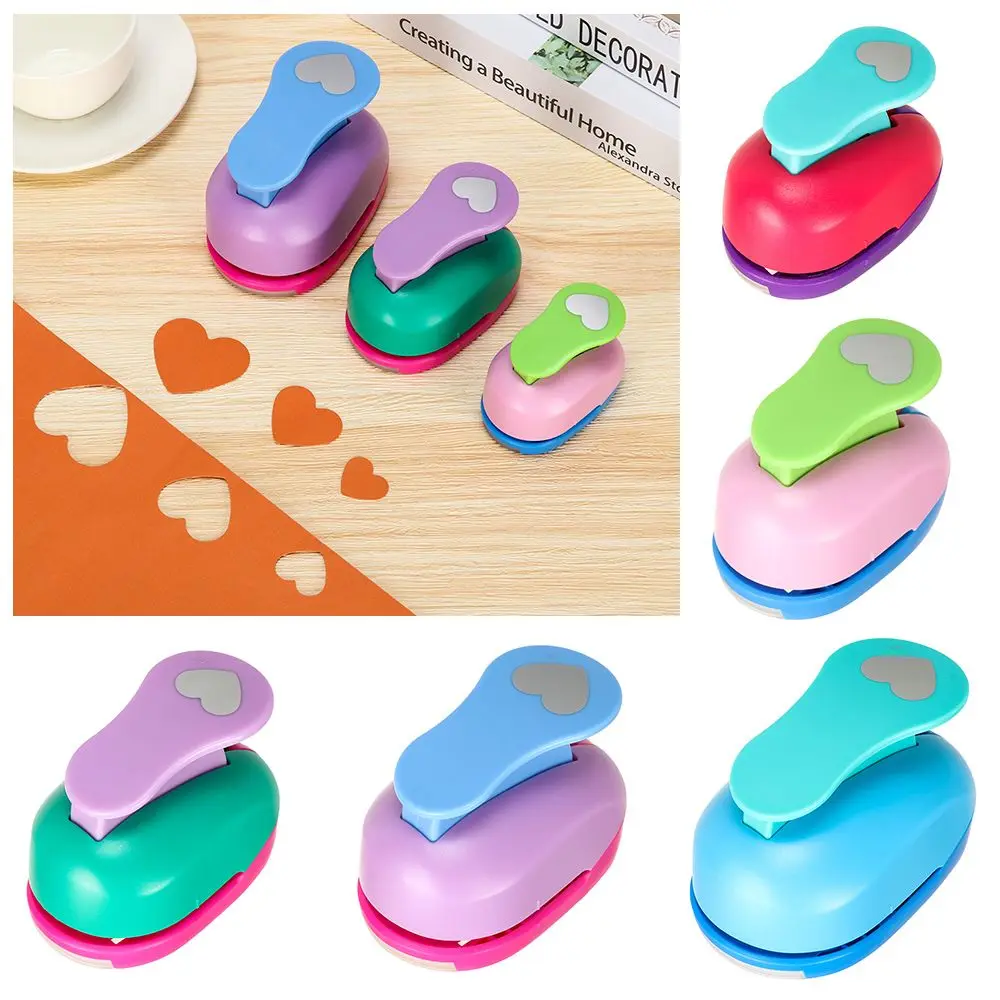 9-75mm Convenient Handmade DIY Embossing Cards Making Paper Shaper Cutter Heart-shaped Hole Punch