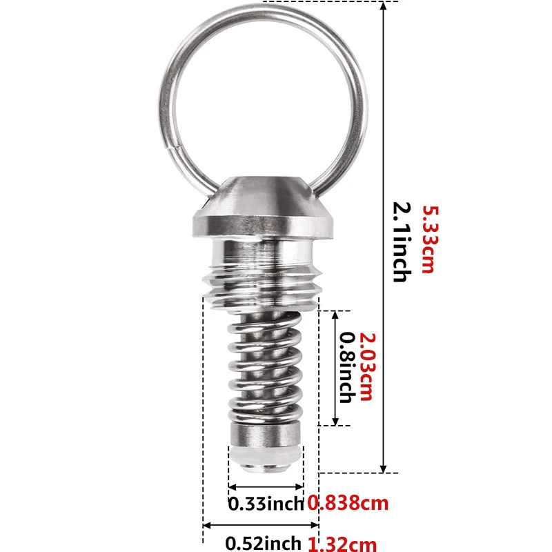 Stainless Steel Corny Keg Pressure Relief Valve,4Pcs Ball Lock Keg Lid Pressure Release Valve for Cornelius Keg Homebrew
