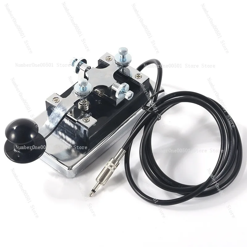 

K4 Heavy Duty Telegraph Key for CW Shortwave Morse Code with 6.5mm Audio Jack