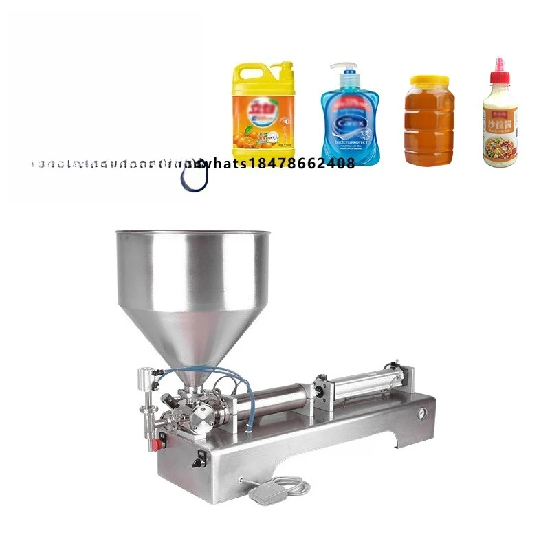 Máquina de Llenado de Crema, Gel, Champú y Jabón Líquido Semiautomática de Alta Calidad, Descuentos Directos de Fábrica para Botellas Personalizadas de Bebidas