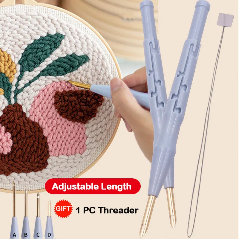 Embroidery Punch Needle Pen DIY Magic Needle For Embroidery Pen Weaving Cross Stitch Tool Knitting Craft Art Sewing Accessories