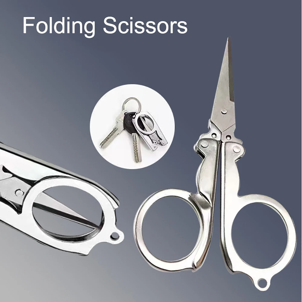 Retro Mini Folding Scissors Pocket Travel Emergency Folding Small Scissors Crafts Sharp Blade Needlework Sewing Tailor Scissorss