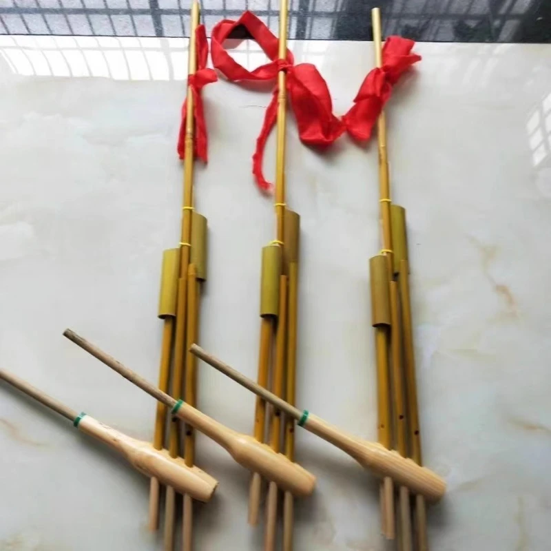 6 Tube 6 Tones Lusheng C Tone Yunnan Traditional Bamboo Lusheng Children Adult Playing Sheng Handmade Ethnic Musical Instrument