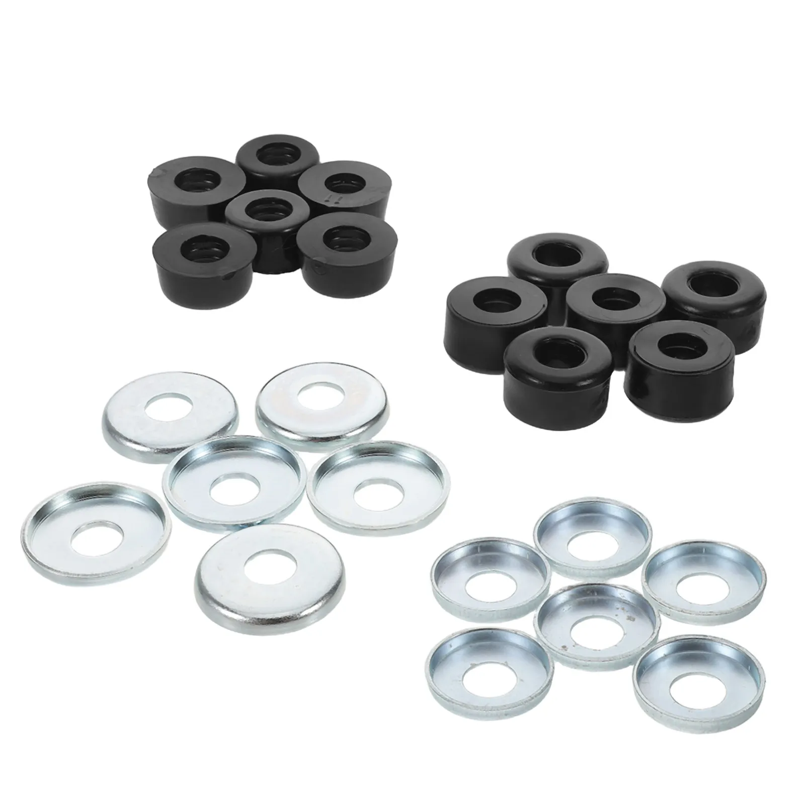 

1Set Skateboard Shockproof Bushings Pad Kit Roller Skate Guards Shock Absorber Pads 10Mm Central Hole Easy Install Wear