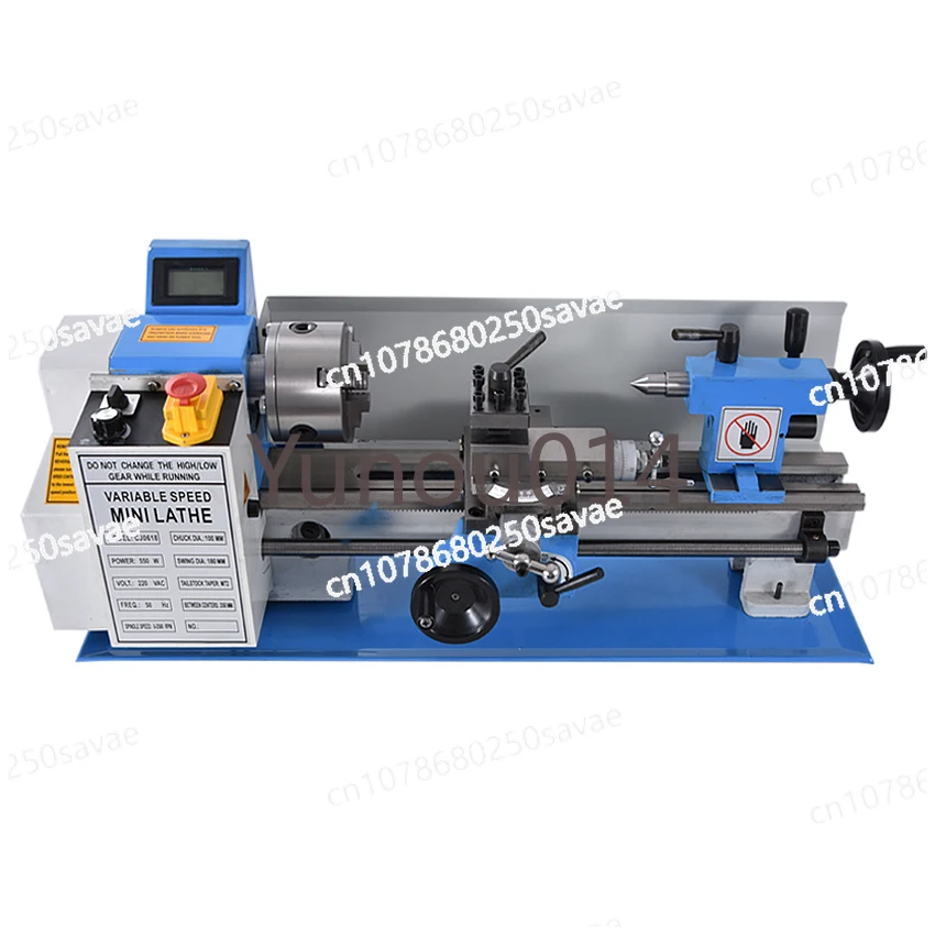 

0618 110V/220V Mini Lathe Machine Benchtop Metal Lathe Tool Household DIY Small Stainless Steel Metal Processing