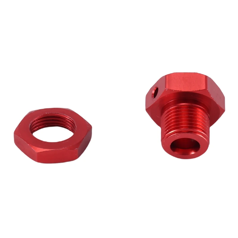 Metal 17Mm Wheel Hex Hub Adapter With Nut Replacement Spare Parts For Arrma 1/10 4S KRATON Outcast RC Car Upgrade Parts,Red