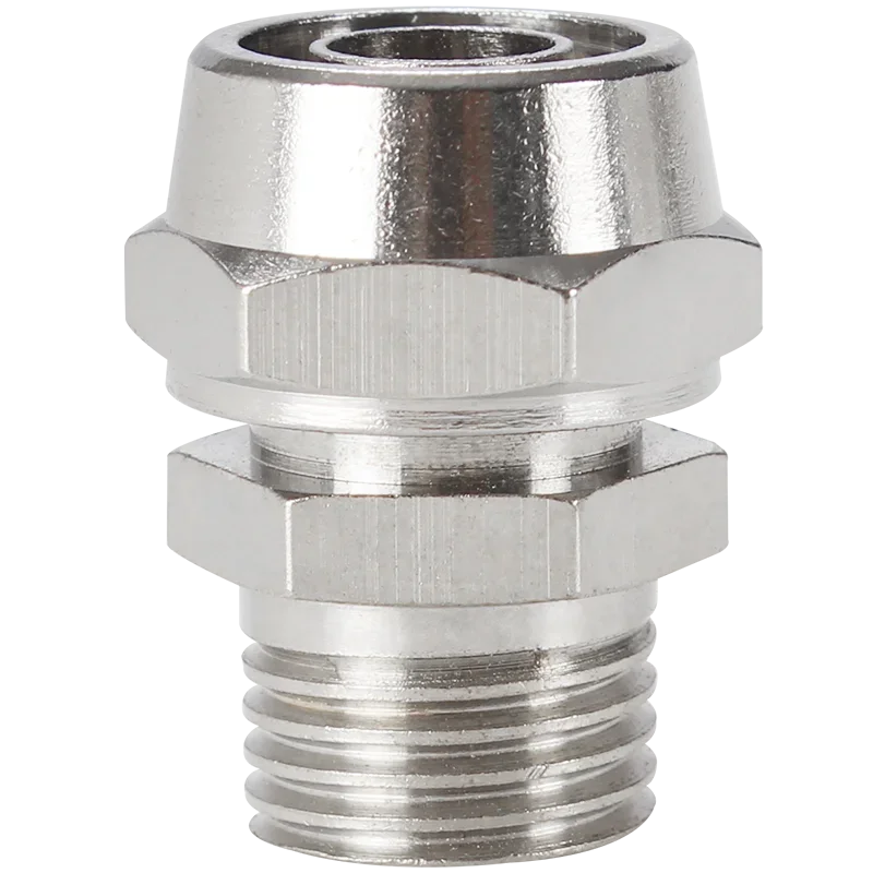 Nickel-plated copper internal thread external thread 1/8” 1/4” 3/8” 1/2” inch thread (PT) trachea quick connector 4 6 8 10 12 mm