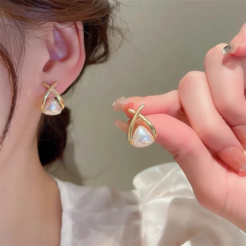 

Elegant Fashion pearl stud Earrings for Women Girl Gift Jewelry Wholesale