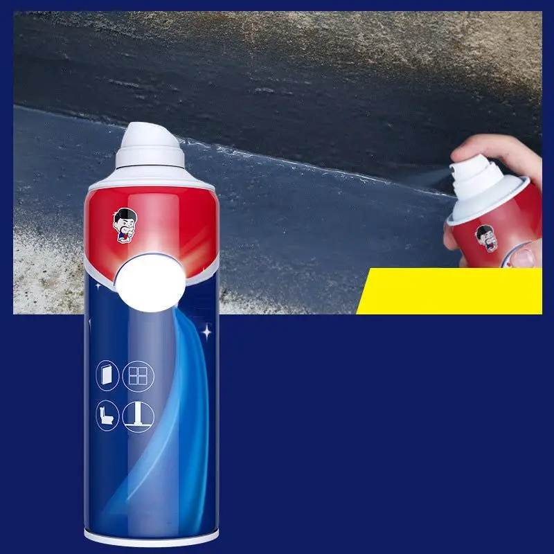 650ML Waterproof Leak Stopping Spray For Leakage And Cracking Weather Resistance Sealant Spray Black Grey White Transparent