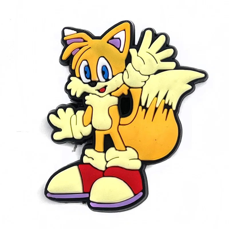 20 teile/satz Spiel Cartoon Igel Loch Schuhe Schuhe Blume Spielzeug Sonic Action-figuren PVC Dekorative Schnalle Zubehör Kinder Geschenke