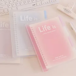 B5/A5 Loose-Leaf Notebook 60 Sheets Binder Lined Book Kawaii Note Set Korean Stationery School Office Supplies Students Writing