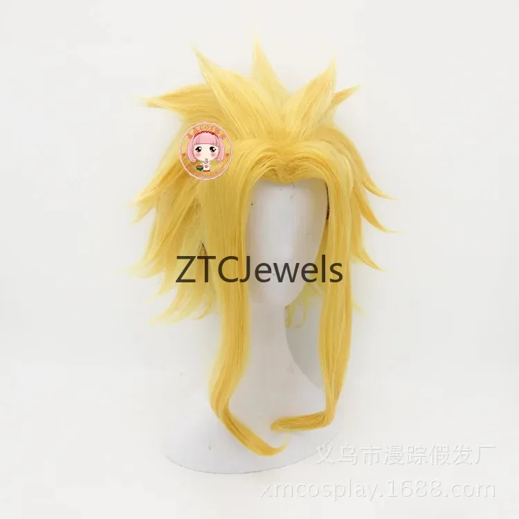My Hero Academia All Might Cosplay Wig Yellow Spiky Heat Resistant Synthetic Hair Wig for Cosplay - view 4