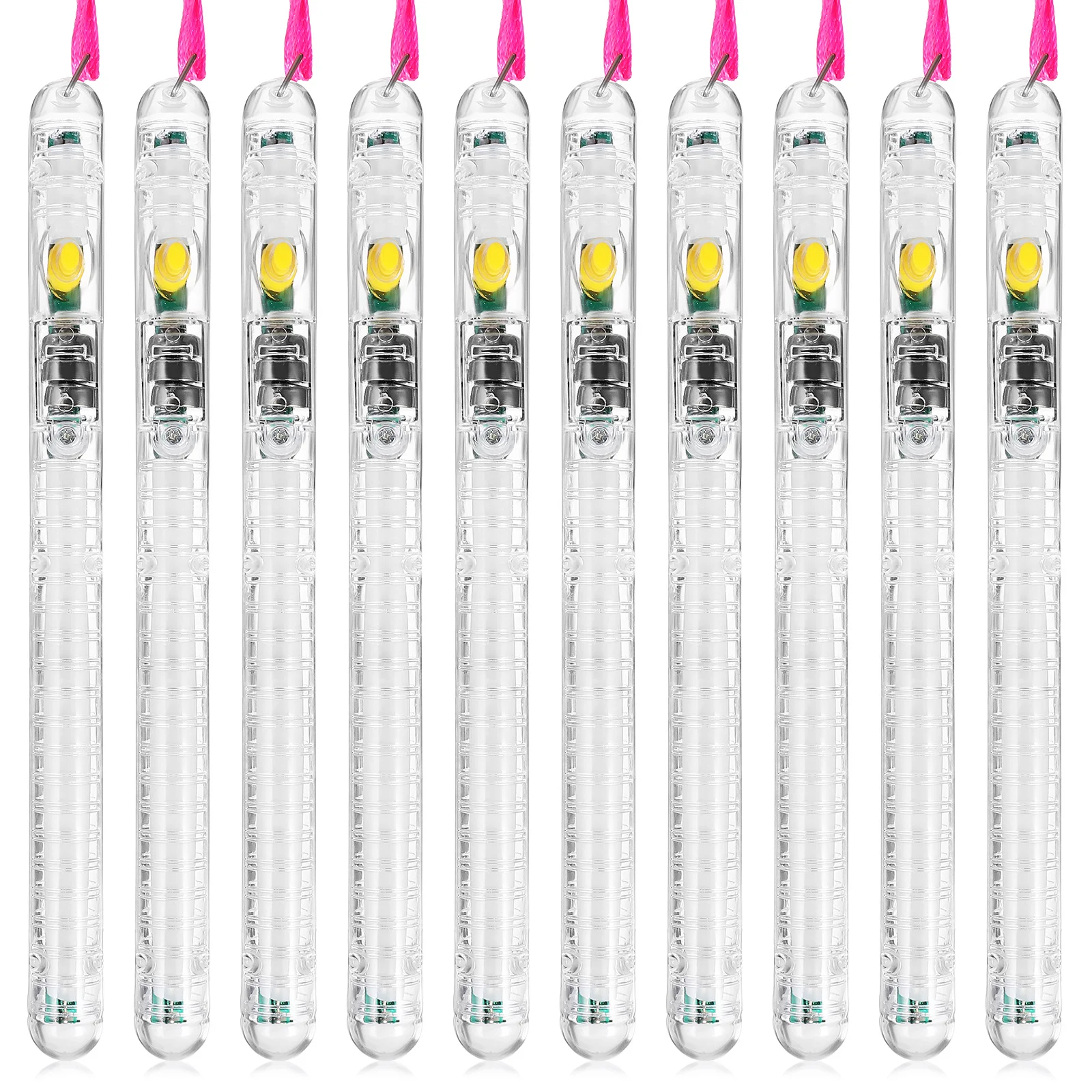 

12Pcs Glowing Wand Sticks LED Light Up Wands with Lanyards for Parties Weddings Events Music Concerts Outdoor Celebrations