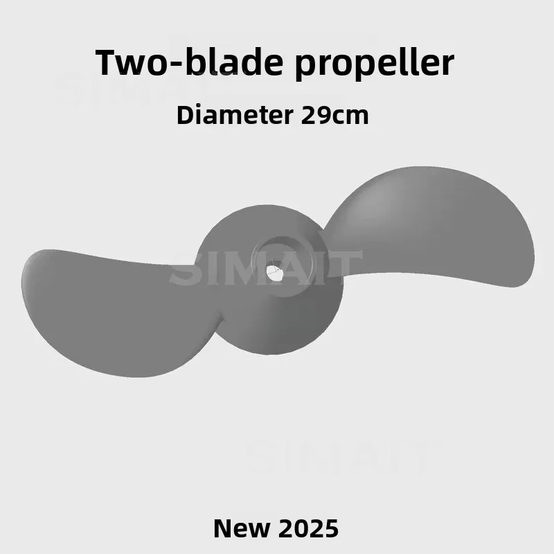 New 2-Blade Propeller for Brushless Electric Propulsion, Grass-Free Outboard Motor