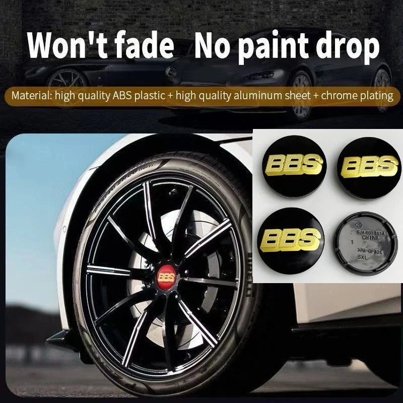 

4PCS 56mm for refitting BBS hub cover and badge decoration of automobile tire center cover universalize auto Decorative fittings