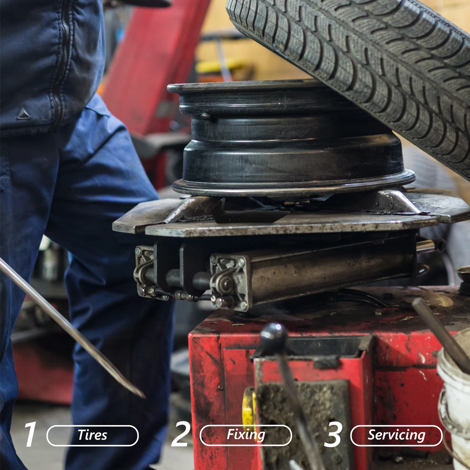 

Tire Changer Clamp Protection Sleeve Heavy Duty Rim Protector for Manual Tire Changers Prevents Scratches and Wheel Damage