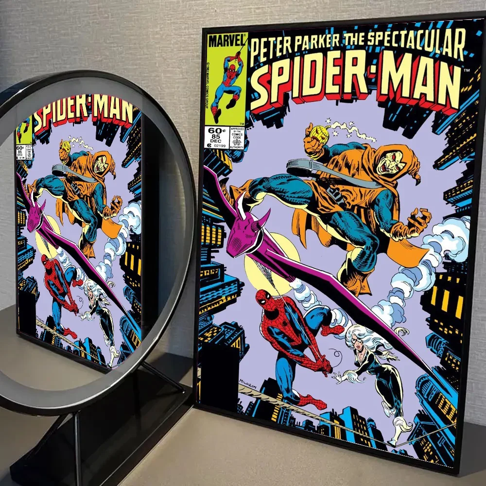 Marvel Film Spider-Man Wandkunst Poster Klassischer Superheld Avengers Heimdekoration Leinwandbild Kunstdruck Wandbild Geschenk