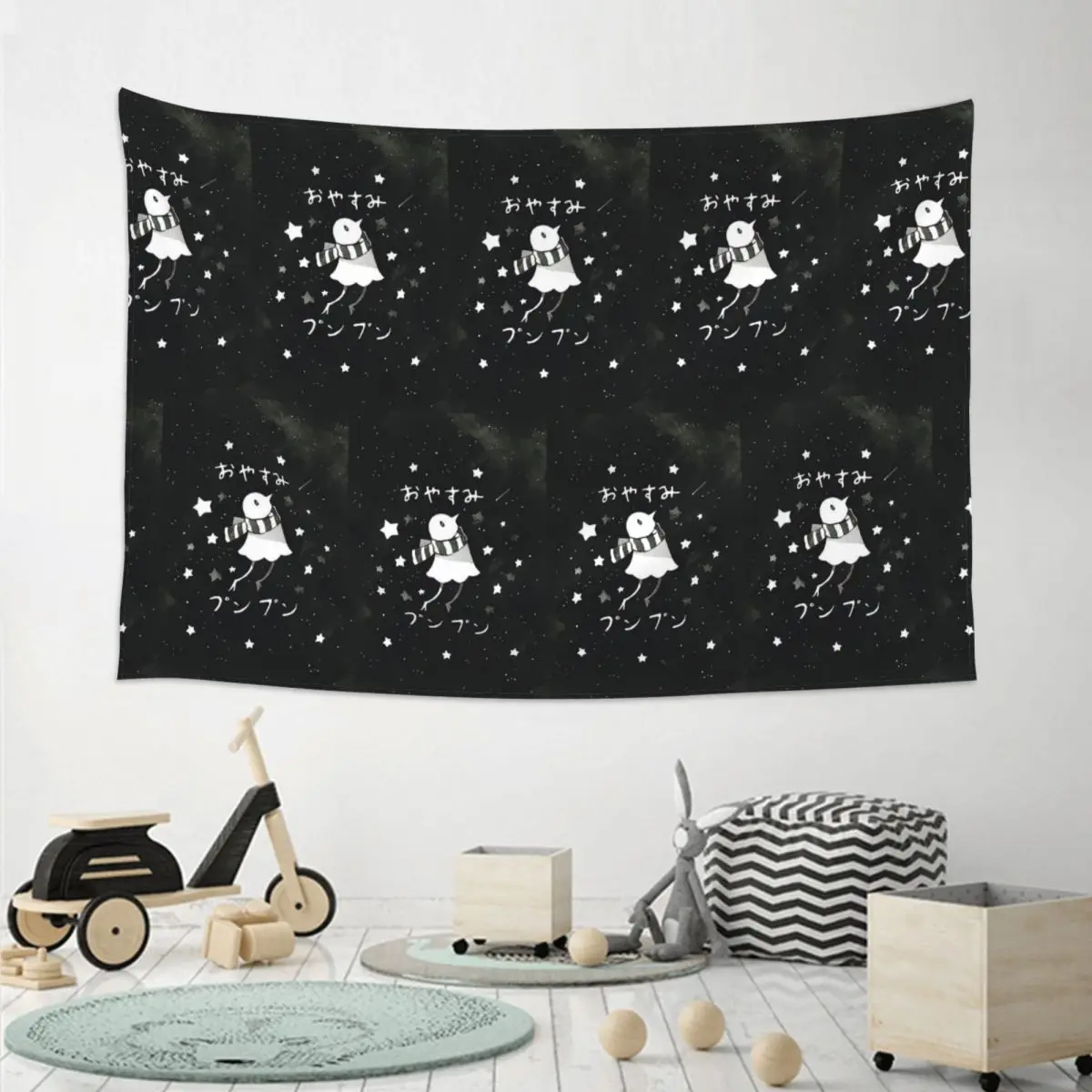 Oyasumi Punpun Cartoon Manga Tapestry Hippie Wall Hanging Aesthetic Home Decoration Tapestries for Living Room Bedroom Dorm Room