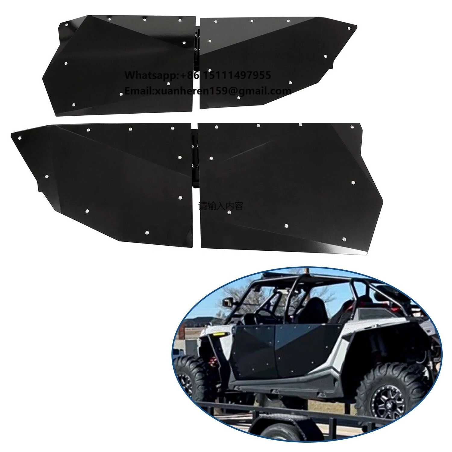 

Full Doors for Polaris RZR XP4 /1000 Turbo/S Velocity 2014-2021 4 Seat